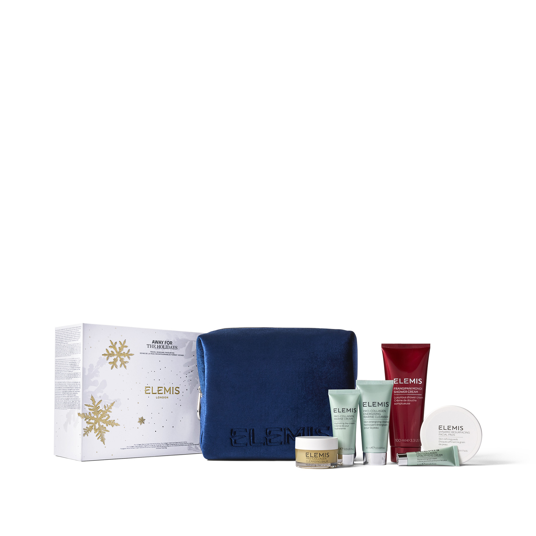 Подарункова косметичка з тревел бестселерами ELEMIS Away For The Holidays Kit
